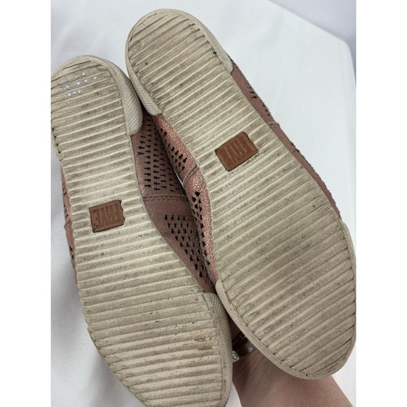 Frye Melanie Flats Copper Rose Gold Leather 6.5 Slip On Perforated Comfort - Picture 11 of 12